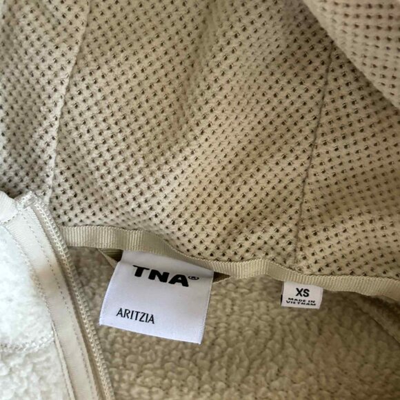 Aritzia Tna Raglan Zip Hoodie in Mullein - Picture 9 of 9